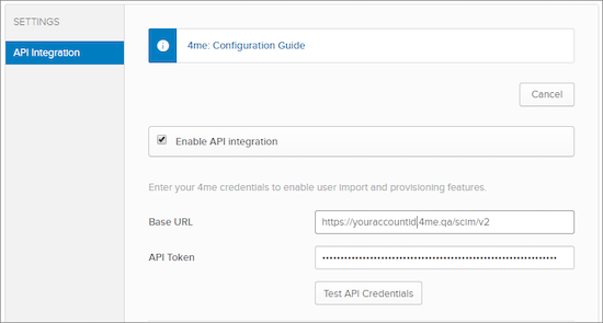 Enable API Integration